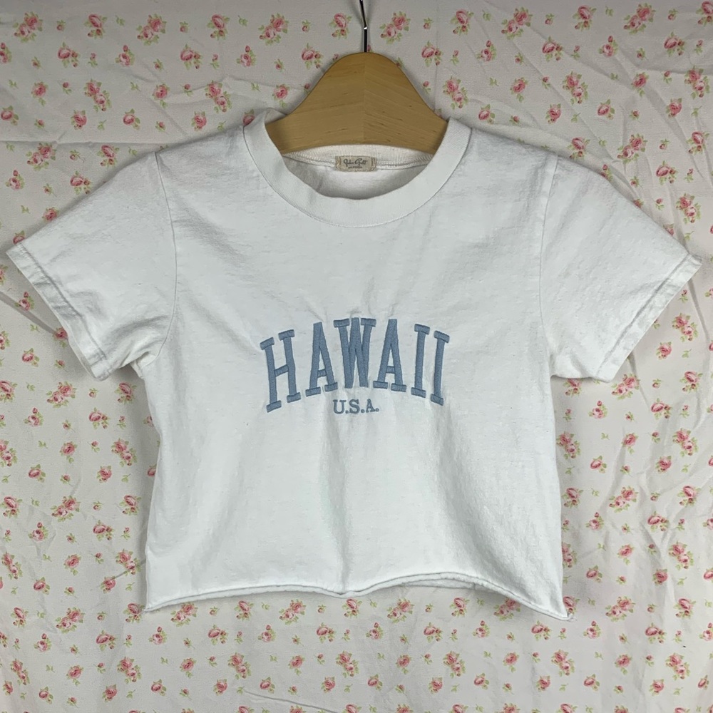 Brandy Melville Cropped Hawaii Tee